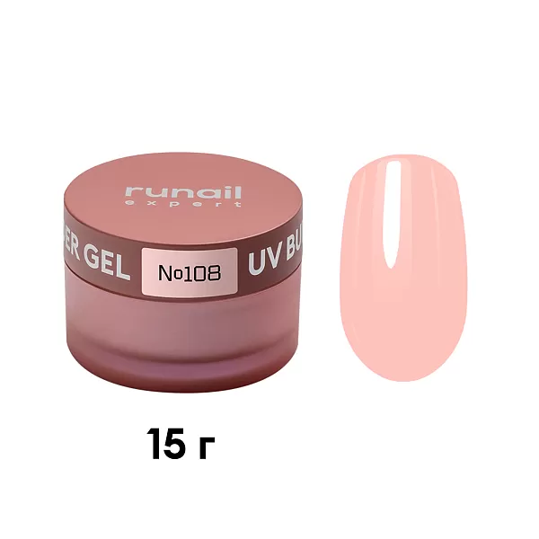 Runail Expert, Гель моделирующий UV BUILDER GEL №108, 15г банка